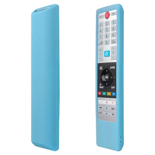 Fernbedienungshülle NUR für Toshiba TV-Fernbedienung CT-8541 CT-8533 CT-8528, weiche Schutzhülle für Fernbedienung Anti-Drop - Blau leuchten (Bitte bestätigen Sie die Kompatibilität durch Abbildung 2) Fernbedienungshülle NUR für Toshiba TV-Fernbedienung CT-8541 CT-8533 CT-8528, weiche Schutzhülle für Fernbedienung Anti-Drop - Blau leuchten (Bitte bestätigen Sie die Kompatibilität durch Abbildung 2) von YiBiChin