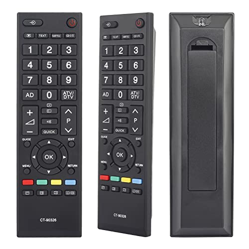 Neue Ersatzfernbedienung CT-90326 für Toshiba-TV-kompatibel mit CT-90380 CT-90386 CT-90325 CT-90351 CT-90329 CT-90436 CT-90336 TH-55LRU50 2615 TH-42LRUSPRUCATION von YiBiChin