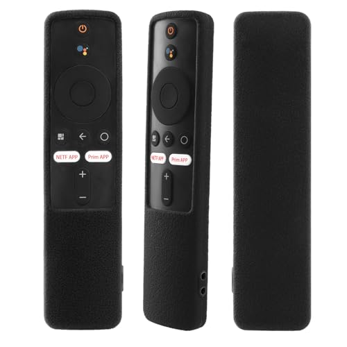 Schützende Silikonhülle NUR für Xiaomi 2022 Mi TV Stick 4K Box XMRM-M2 Fernbedienung, Nicht geeignet für MI Box S oder Mi TV Modell 4X/4A Fernbedienung, hautfreundliche Hülle (Schwarz) von YiBiChin