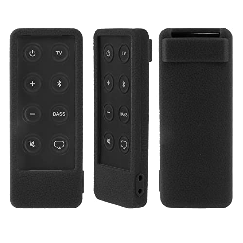 Schutzhülle aus Silikon für Bose Solo 5 10 15 Series II TV Soundbar Remote, Fernbedienungsabdeckung für Bose Solo Speaker Series II IIGS 1SR 10 & 15 Remote, NUR für Original-Fernbedienung (Schwarz) von YiBiChin