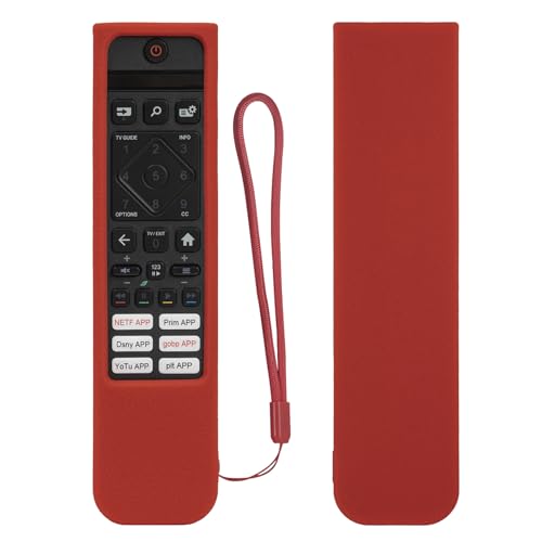 Schutzhülle aus Silikon für Philips 4K Smart LED TV Fernbedienung SRC-3215-01 50PUS7009/12 43PUS7009/05, stoßfest, rutschfest, waschbar, Rot Schutzhülle aus Silikon für Philips 4K Smart LED TV Fernbedienung SRC-3215-01 50PUS7009/12 43PUS7009/05, stoßfest, rutschfest, waschbar, Rot von YiBiChin