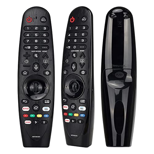 Universal-Ersatz für LG Magic Fernbedienung, YiBiChin AKB75855501 Sprachfernbedienung Fit für LG Smart Android TVs 2018/2019/2020 Modelle, Mit 2 beliebten Shortcut-Tasten von YiBiChin