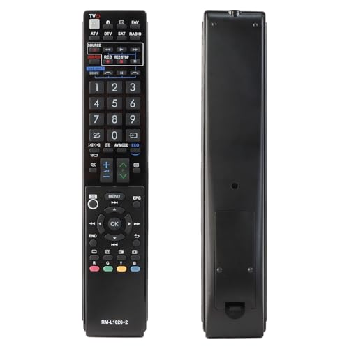 Universal-Fernbedienung RM-L1026+2 für Sharp LCD/LED TV GB094WJSA GB042WJSA GA903WJSA GB067WJSA GB275WJSA GB039WJSA GB238WJSA GB326WJSA GB396WJSA GB345WJSA GJ221-C RC-HY1589 SH-V1 RC1910 EN3R39S EN2A2 von YiBiChin