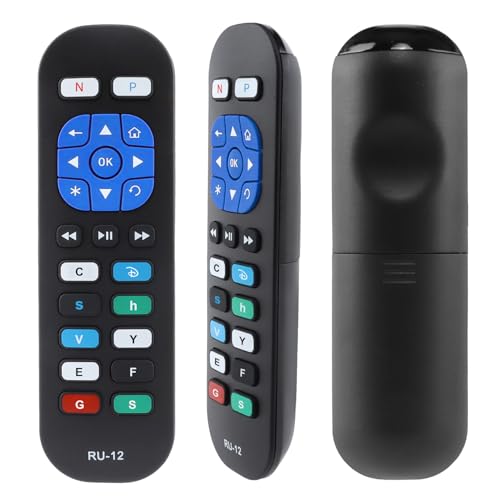 Universelle Infrarot-Ersatzfernbedienung für alle Roku-Boxen, RU-12 Fit for Now TV-Box, für Roku-Player mit IR-Empfänger, mit 12 Tastenkombinationen [Nicht für Roku-Sticks oder Roku-Einbaufernseher] von YiBiChin