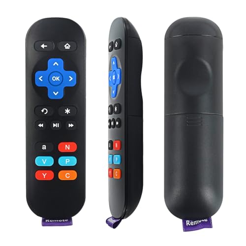 YiBiChin Neue Ersatz-IR-Fernbedienung für Roku 1, Roku 2, Roku 3, Roku 4, Roku LT, HD, XD, XS, Roku Streaming Player mit Amazon Netflix Vudu YouTube Pandora Crackle Keys (kein Programm erforderlich) von YiBiChin