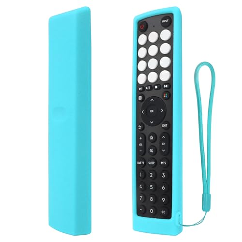 YiBiChin Schutzhülle NUR für Hisense VIDAA TV Original Fernbedienung, EN2J36H EN2F36H ERF2S36H ERF2D36H ERF2N36H ERF2N36H ERF2N36H ERF2N36H ERF2N36H Fernbedienung Stoßfest, Anti-Rutsch - Blau Leuchten von YiBiChin