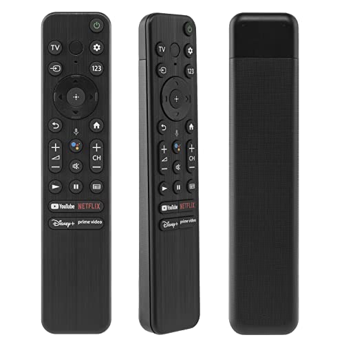 YiBiChin Universal Voice Fernbedienung Ersatz für Sony Smart TV, Neue Fernbedienung RMF-TX800U Kompatibel mit Sony Bravia All 2022 4K 8K HDTV XR KD Serie, mit 4 beliebten Shortcut Tasten von YiBiChin