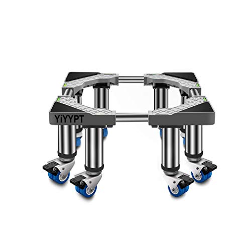 Klimaanlage Base Bracket Erhöhung Beweglich Sockel Möbelträger Universal-Basis Länge/Breite 45-65cm Geschirrspüler Verschiebbar Sockel Stand für Trockner Trolley (8 Räder) von YiHYSj