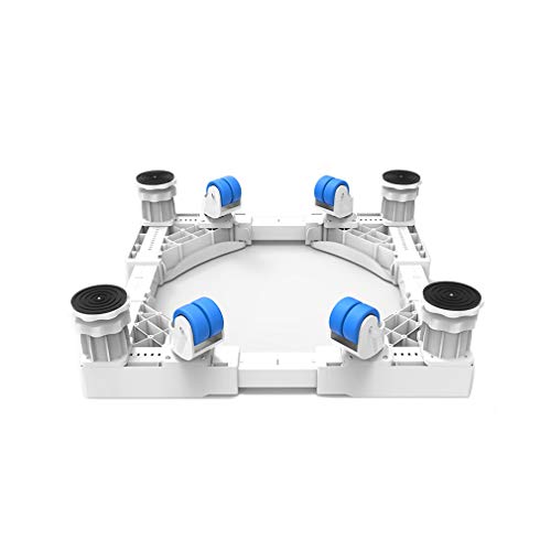 Waschmaschine verschiebbar Sockel Schwere Last Doppeltüriger Kühlschrank Trolley 12-13cm Podeste & Rahmen für Geschirrspüler mit Schwenkräder Möbel Rutschfeste Stützen (Wasserwaage) von YiHYSj