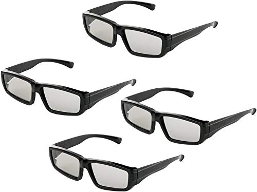 YiHao 4er Pack Unisex Passive Polarisierte 3D-Brille für LG, Sony, Panasonic, Toshiba und alle Passiven 3D-TVs RealD 3D-Kino-Brille zum Ansehen von Filmen Family Pack Circular Polarized Lenses YiHao 4er Pack Unisex Passive Polarisierte 3D-Brille für LG, Sony, Panasonic, Toshiba und alle Passiven 3D-TVs RealD 3D-Kino-Brille zum Ansehen von Filmen Family Pack Circular Polarized Lenses von YiHao
