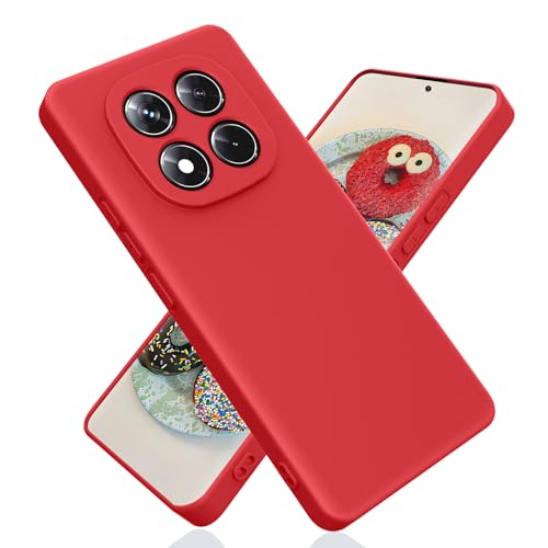 YiKaDa - Hülle für Redmi Note 14 Pro Plus 5G / Redmi Note 14 Pro+ 5G, Ultradünnes Weiches TPU Silikon Schutzhülle - Rot von YiKaDa