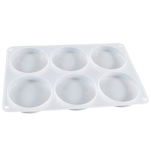 Dicke, runde Silikonformen mit 6 Mulden, für Epoxidharz, Tassenmatten, runde Ornamente, Büro, Heimdekoration Dicke, runde Silikonformen mit 6 Mulden, für Epoxidharz, Tassenmatten, runde Ornamente, Büro, Heimdekoration von YiNLuax