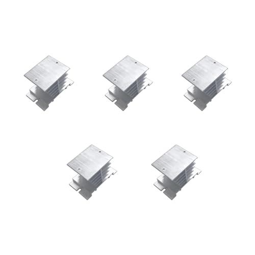 YiNLuax Silberfarbener Aluminium Kühlkörper SSR Ableitung Für Einphasiges Halbleiterrelais 10 A–40 A 3 15 97 97 Zoll SSR Halbleiterrelais von YiNLuax