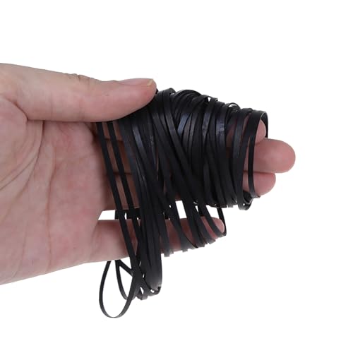 YiQinzcxg Praktische Packung mit 100 flachen Riemen in verschiedenen Größen, Kassettenband, Maschinen-Antriebsriemen, 4 mm Breite, für Recorder, DVD-Player, Gürtel für Recorder von YiQinzcxg