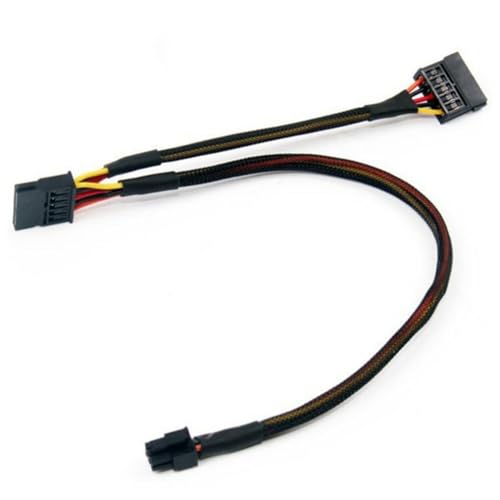 YiQinzcxg Effizientes 6Pin Bis Zwei 15 Pen Steckverbinderer Verlängerungskabel Zum Aufrüsten Von Servern Und Workstations Netzkabel YiQinzcxg Effizientes 6Pin Bis Zwei 15 Pen Steckverbinderer Verlängerungskabel Zum Aufrüsten Von Servern Und Workstations Netzkabel von YiQinzcxg
