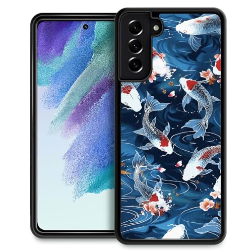YiXinBB Kompatibel mit Samsung Galaxy S21 Plus, Y-Koi-Sprungmuster, luxuriöses Design, harte Rückseite aus Polycarbonat, stoßfest, kratzfest, für Samsung Galaxy S21 Plus YiXinBB Kompatibel mit Samsung Galaxy S21 Plus, Y-Koi-Sprungmuster, luxuriöses Design, harte Rückseite aus Polycarbonat, stoßfest, kratzfest, für Samsung Galaxy S21 Plus von YiXinBB
