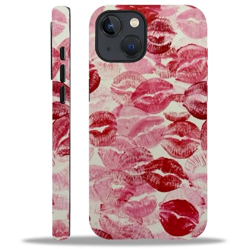YiXinBB Schutzhülle für iPhone 13/14, stoßfest, für Damen und Herren, Hybrid-Hartschale, Silikon, M02, rote Lippen, Küsse G3 YiXinBB Schutzhülle für iPhone 13/14, stoßfest, für Damen und Herren, Hybrid-Hartschale, Silikon, M02, rote Lippen, Küsse G3 von YiXinBB