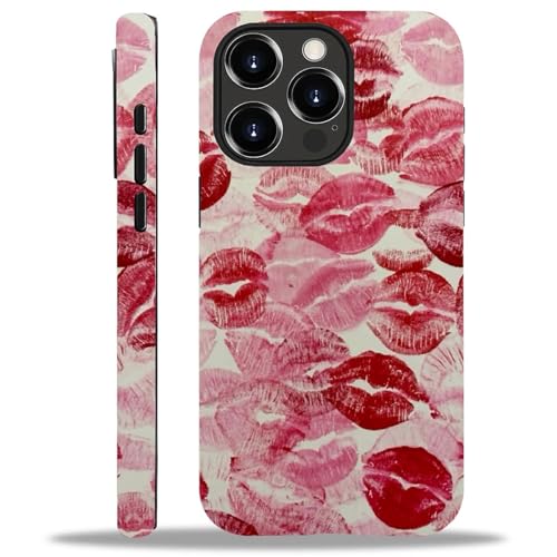 YiXinBB Schutzhülle für iPhone 13 Pro, stoßfest, für Damen und Herren, Hybrid-Hartschale, Silikon, M02 rote Lippen, Küsse G3 YiXinBB Schutzhülle für iPhone 13 Pro, stoßfest, für Damen und Herren, Hybrid-Hartschale, Silikon, M02 rote Lippen, Küsse G3 von YiXinBB