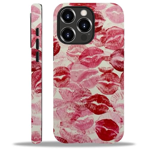 YiXinBB Schutzhülle für iPhone 13 Pro Max, stoßfest, für Damen und Herren, Hybrid-Hartschale, Silikon, M02 rote Lippen, Küsse G3 YiXinBB Schutzhülle für iPhone 13 Pro Max, stoßfest, für Damen und Herren, Hybrid-Hartschale, Silikon, M02 rote Lippen, Küsse G3 von YiXinBB
