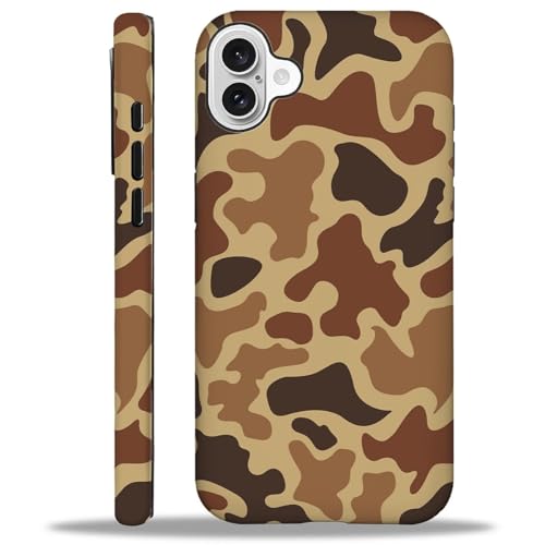 YiXinBB Schutzhülle für iPhone 16 Plus, stoßfest, für Damen und Herren, Hybrid-Hartschale, Silikon, M02, Braun, Camouflage G2 YiXinBB Schutzhülle für iPhone 16 Plus, stoßfest, für Damen und Herren, Hybrid-Hartschale, Silikon, M02, Braun, Camouflage G2 von YiXinBB