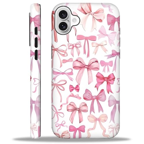 YiXinBB Schutzhülle für iPhone 16 Plus, stoßfest, für Damen und Herren, Hybrid-Hartschale, Silikon, M02, rosa Fliege G4 YiXinBB Schutzhülle für iPhone 16 Plus, stoßfest, für Damen und Herren, Hybrid-Hartschale, Silikon, M02, rosa Fliege G4 von YiXinBB