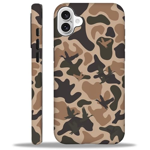 YiXinBB Schutzhülle für iPhone 16 Plus, stoßfest, für Damen und Herren, Hybrid-Hartschale, Silikonhülle, M02, Entenjagd, Camouflage G1 YiXinBB Schutzhülle für iPhone 16 Plus, stoßfest, für Damen und Herren, Hybrid-Hartschale, Silikonhülle, M02, Entenjagd, Camouflage G1 von YiXinBB