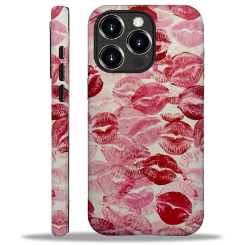 YiXinBB Schutzhülle für iPhone 16 Pro Max, stoßfest, für Damen und Herren, Hybrid-Hartschale, Silikon, M02 rote Lippen, Küsse G3 YiXinBB Schutzhülle für iPhone 16 Pro Max, stoßfest, für Damen und Herren, Hybrid-Hartschale, Silikon, M02 rote Lippen, Küsse G3 von YiXinBB