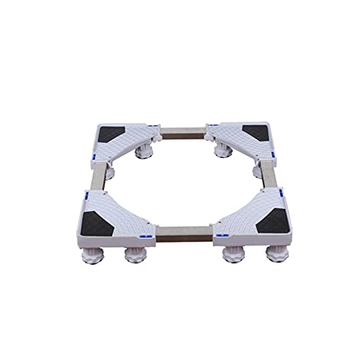 Podeste & Rahmen für Kühlschrank Anti-Vibrations Multifunktionaler Stand für Trockner länge/Breite 47-70cm Kühlschrankständer Möbelträger Antirutschmatte (H:10-14cm) (12 Legs) von YiYYPT