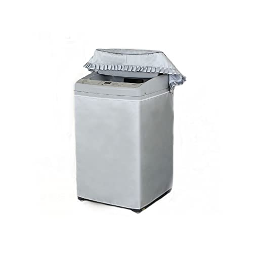 Waschmaschine/Wärmepumpentrockner Abdeckung Für Toplader Wasserdicht Waschmaschinenabdeckung Staubdicht Schutzbezug Sonnenschutz Schutzabdeckung alterungsbeständig (XL) von YiYYPT
