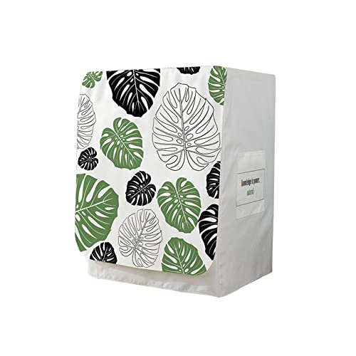 Waschmaschine Abdeckung Atmungsaktiv Staubdicht Deckel mit Tasche für Waschmaschine Frontlader Waschmaschine Abdeckung Schutzhülle Wasserdicht Abdeckung für Zuhause (C,60 * 60 * 85cm) von YiYYPT