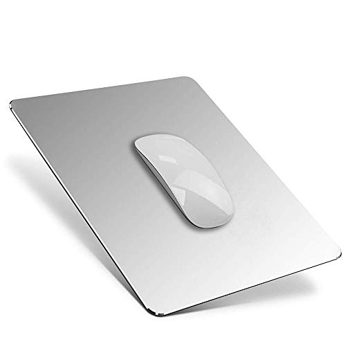 YiYunTE Mauspad aus Aluminium, Gaming-PC, Metall-Mauspad mit PU-Unterseite, wasserdicht, Mauspad, waschbar, rutschfest, für Laptop, Büro von YiYunTE