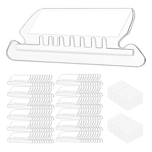 Yianyal Registerkarten von Dateien für Dateiordner, Registerkarten für Dateiordner Organizer - PVC 60 Teile Einfügen Tab - Dokument Schnelle Identifikationsordner Labels Datei Organizer mit von Yianyal