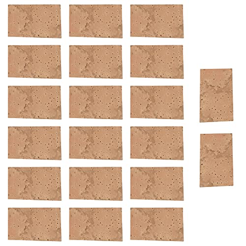 Yibuy 20 Stück Saxophon-Halskorken, Ersatzblätter, 2,5 x 4,5 x 0,1 cm, Holzfarbe von Yibuy