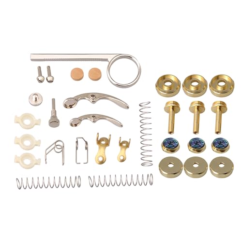 Yibuy Abalone Shell Trompete Finger Tasten & Stangen & Trompete Drain Ventil Schlüssel Set Yibuy Abalone Shell Trompete Finger Tasten & Stangen & Trompete Drain Ventil Schlüssel Set von Yibuy