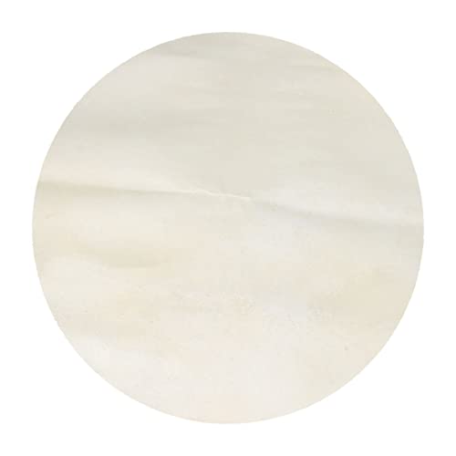 Yibuy Thin Skin Schlagfell für Bongo-Trommel, 30,5 cm (12 Zoll), Beige, 40 cm Durchmesser von Yibuy