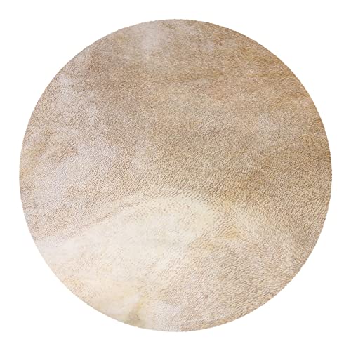 Yibuy Trommelfell für afrikanisches Tamburin (Durchmesser 40 cm, für 30,5 cm / 12 Zoll), Hellgelb von Yibuy