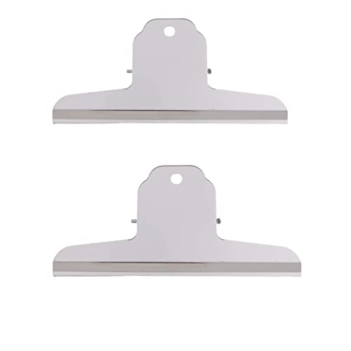 Yicare 2 x Bulldoggen-Clips, extra große Metallklammer, Edelstahl, Aktenbinderklammern, Papierklammern für Zeichenbrett, Malbilder, Zuhause, Küche, Büro, Schulbedarf Yicare 2 x Bulldoggen-Clips, extra große Metallklammer, Edelstahl, Aktenbinderklammern, Papierklammern für Zeichenbrett, Malbilder, Zuhause, Küche, Büro, Schulbedarf von Yicare