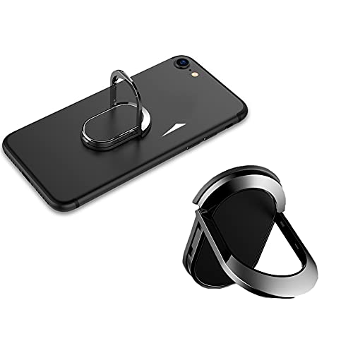 Yicare Ring Handy Halter Finger Ring Stand 360° freidrehbar Smartphone Halterung mit Komfortable Einhandbedienung Metallring Ständer Finger-Halterung Fitness Ringhalter Handys/Tablette von Yicare