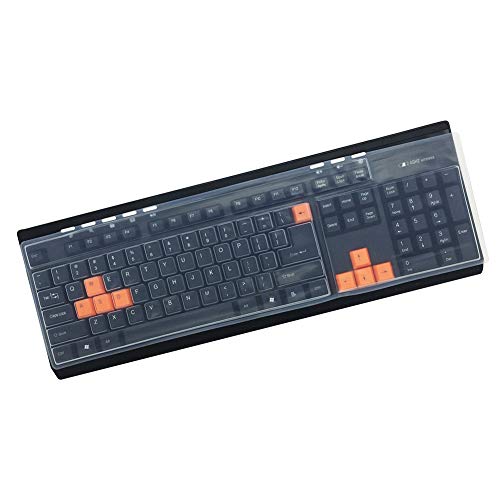 Yicare Tastatur-Abdeckung für PC mit 108 Tasten, transparent, 2 Stück von Yicare