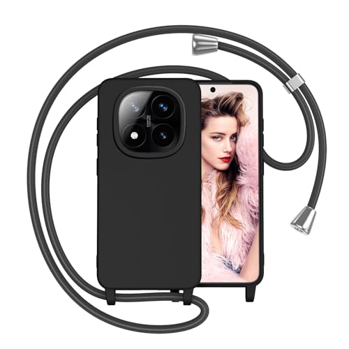 Yichxu Handykette für Xiaomi Redmi Note 14 Pro 5G/ Redmi Note 14 Pro+ 5G Hülle mit Band, Stoßfest Kratzfest Schutzhülle mit Kette, Weich Liquid Silikon Case für Redmi Note 14 Pro Plus 5G, Schwarz Yichxu Handykette für Xiaomi Redmi Note 14 Pro 5G/ Redmi Note 14 Pro+ 5G Hülle mit Band, Stoßfest Kratzfest Schutzhülle mit Kette, Weich Liquid Silikon Case für Redmi Note 14 Pro Plus 5G, Schwarz von Yichxu