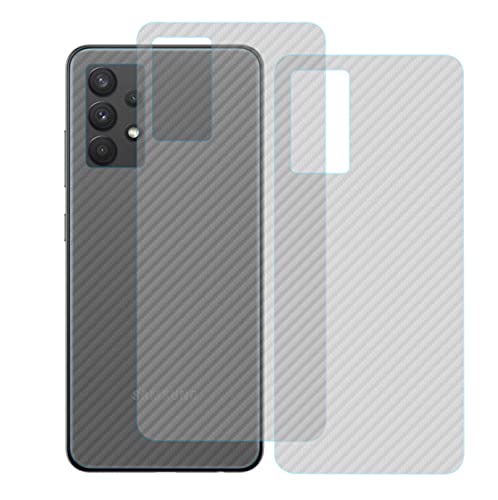 Yidai-Silu 3pcs Galaxy A32 5G Rückseite Folie, 【Kohlefaser Atmungsaktiv Struktur, Anti-Rutsch, Anti-Fingerabdruck】 Kratzfest Back Klebefolie für Samsung Galaxy A32 5G 6,5" Protector Film von Yidai-Silu