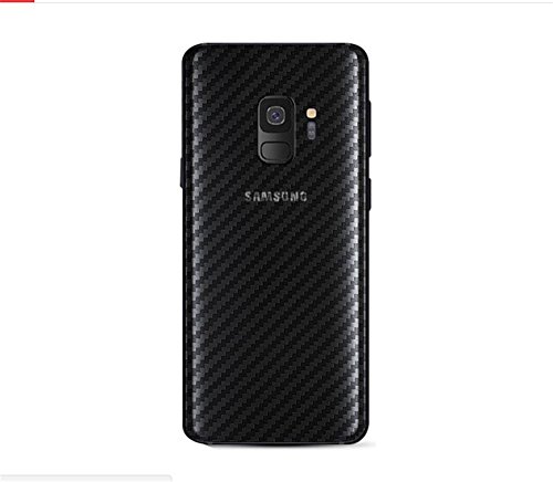 Yidai-Silu 3pcs Galaxy S9 Rückseite Folie, 【Kohlefaser Atmungsaktiv Struktur, Anti-Rutsch, Anti-Fingerabdruck】 Kratzfest Back Klebefolie für Samsung Galaxy S9 5,8 Zoll Protector Film von Yidai-Silu