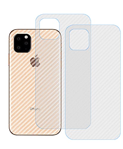 Yidai-Silu 3pcs iPhone 15 Pro Max Rückseite Folie, 【Kohlefaser Atmungsaktiv Struktur, Anti-Rutsch, Anti-Fingerabdruck】 Kratzfest Back Klebefolie für Apple iPhone 15 Pro Max 6,7" Protector Film von Yidai-Silu