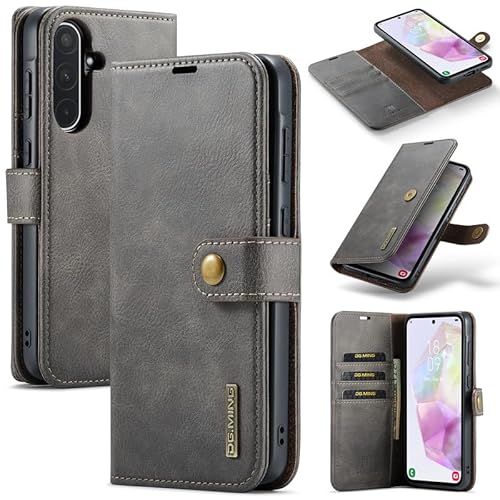 Yidai-Silu Galaxy A36 5G Handy Hülle 【Abnehmbar, Mutil-Funktion, Magnetverschluss】 Wallet Case Tasche PU Leder Etui Flip Cover Geldbörse für Samsung Galaxy A36 5G - Grau Yidai-Silu Galaxy A36 5G Handy Hülle 【Abnehmbar, Mutil-Funktion, Magnetverschluss】 Wallet Case Tasche PU Leder Etui Flip Cover Geldbörse für Samsung Galaxy A36 5G - Grau von Yidai-Silu