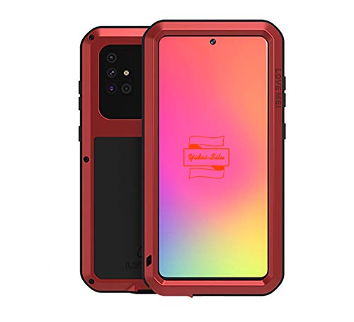 Yidai-Silu Galaxy A71 Outdoor Hülle 【Militärstandard Harnisch, 2 Meter Stoßfest, IP-54 Zert.】 Handy Cover 360 Rundum Case für Samsung Galaxy A71 6,7 Zoll - Rot mit Displayfolie Yidai-Silu Galaxy A71 Outdoor Hülle 【Militärstandard Harnisch, 2 Meter Stoßfest, IP-54 Zert.】 Handy Cover 360 Rundum Case für Samsung Galaxy A71 6,7 Zoll - Rot mit Displayfolie von Yidai-Silu