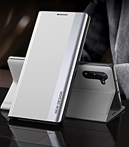Yidai-Silu Galaxy Note 10 Plus Klapphülle 【Magnetverschluss, Galvanotechnik, Standfunktion】 Flip Case Schutzhülle Magnetisch Tasche Handy Cover für Samsung Galaxy Note 10+ Plus 6,8" - Weiß Yidai-Silu Galaxy Note 10 Plus Klapphülle 【Magnetverschluss, Galvanotechnik, Standfunktion】 Flip Case Schutzhülle Magnetisch Tasche Handy Cover für Samsung Galaxy Note 10+ Plus 6,8" - Weiß von Yidai-Silu