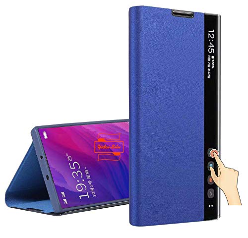 Yidai-Silu Galaxy Note 10 Plus Klapphülle 【Smart Fenster, Schlaf-/ Weckfunktion, Standfunktion】 Flip Book Case Schutz Tasche Etui Handy Cover für Samsung Galaxy Note 10+ Plus 6,8 Zoll - Blau Yidai-Silu Galaxy Note 10 Plus Klapphülle 【Smart Fenster, Schlaf-/ Weckfunktion, Standfunktion】 Flip Book Case Schutz Tasche Etui Handy Cover für Samsung Galaxy Note 10+ Plus 6,8 Zoll - Blau von Yidai-Silu