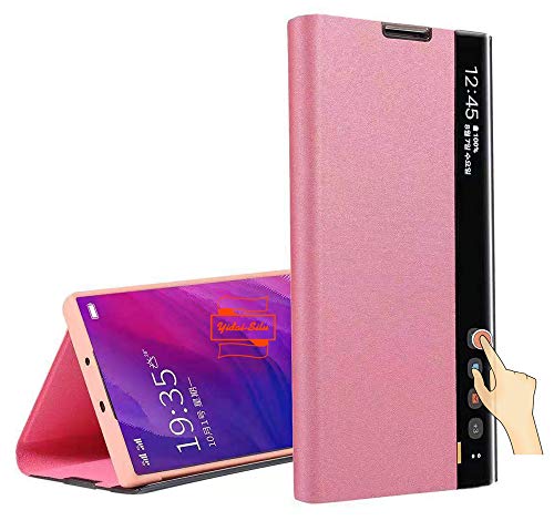 Yidai-Silu Galaxy Note 10 Plus Klapphülle 【Smart Fenster, Schlaf-/ Weckfunktion, Standfunktion】 Flip Book Case Schutz Tasche Etui Handy Cover für Samsung Galaxy Note 10+ Plus 6,8 Zoll - Rosegold Yidai-Silu Galaxy Note 10 Plus Klapphülle 【Smart Fenster, Schlaf-/ Weckfunktion, Standfunktion】 Flip Book Case Schutz Tasche Etui Handy Cover für Samsung Galaxy Note 10+ Plus 6,8 Zoll - Rosegold von Yidai-Silu