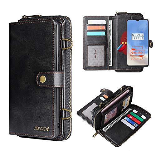 Yidai-Silu Galaxy Note 20 Ultra Wallet Case 【3 in 1 Abnehmbar Geldbeutel, Mutil-Funktion】 Magnet Hülle PU Leder Etui Flip Cover Brieftasche Geldbörse für Samsung Galaxy Note 20 Ultra 6,9" - Schwarz von Yidai-Silu