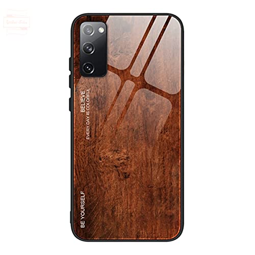 Yidai-Silu Galaxy S20 FE Glas Case 【Holz Muster, 9H Hart,Kratzfest】 Back Cover Hartglas TPU Bumper Handy Hülle Phone Schale Schutz Tasche für Samsung Galaxy S20 FE 6,5" - Braun M02 Yidai-Silu Galaxy S20 FE Glas Case 【Holz Muster, 9H Hart,Kratzfest】 Back Cover Hartglas TPU Bumper Handy Hülle Phone Schale Schutz Tasche für Samsung Galaxy S20 FE 6,5" - Braun M02 von Yidai-Silu